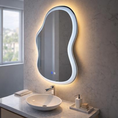LED seinapeegel UNO DOUBLE 80x55 cm