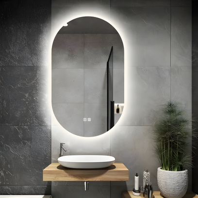 LED Tükör 50x80cm S027
