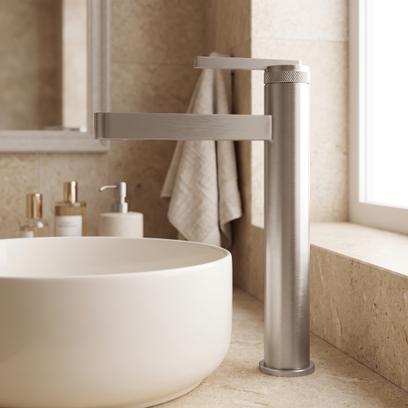 Robinet de salle de bain Rea Grace Brush Nickel High
