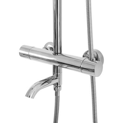 Coloana de dus cu termostat Lungo Crom