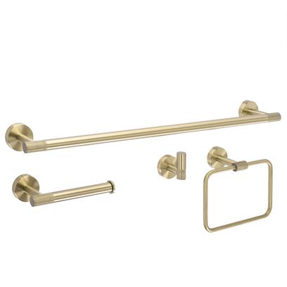 Vannas istabas piederumu komplekts GRID Brush Gold 4 daļas