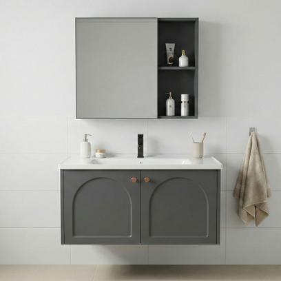 Комплект мебели за баня с мивка Denver 80cm Grey