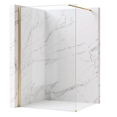 Zuhanyfal Rea Flexi Transparent / Brush Gold 70