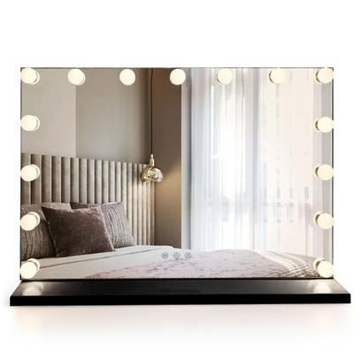 LED seinapeegel HOLLYWOOD Black 80x60