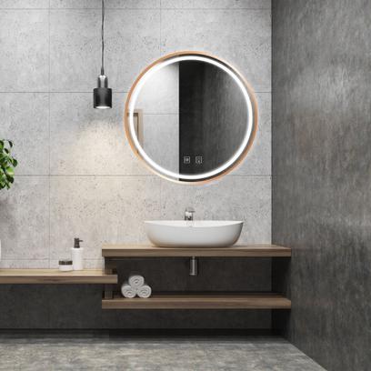 LED sienas spogulis 50cm MMJ BRUSH COPPER