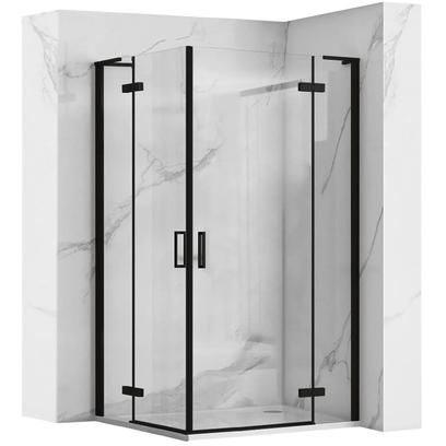 Zuhanykabin REA Hugo Double Black 90x100