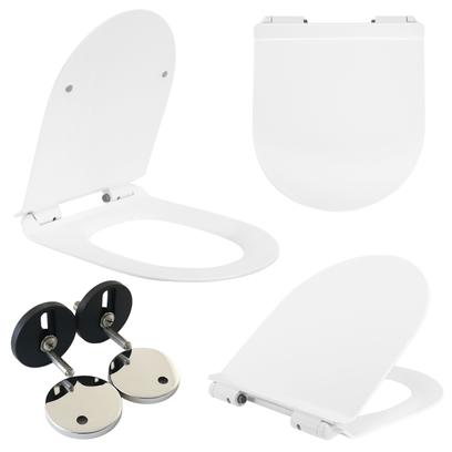 Lassan csukódó WC ülőke DUROPLAST FLAT Fehér