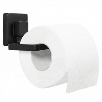 Falra szerelhető wc papír tartó Black 381698