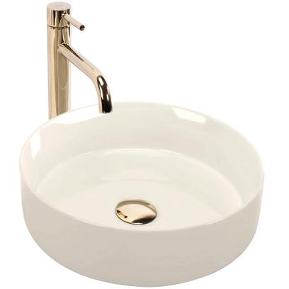 Lavabo sobre encimera Rea SAMI ECRU SHINY