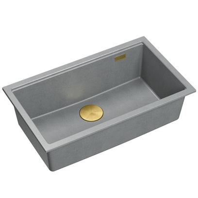 гранитна мивка Logan 110 Grey Metallic