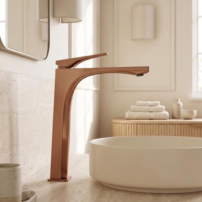 Bathroom faucet PREMIUM Rea Joe Brush Copper High