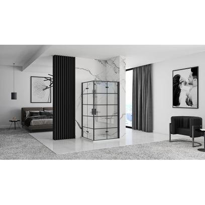 Cabina de ducha Rea Molier Black Double 90x100