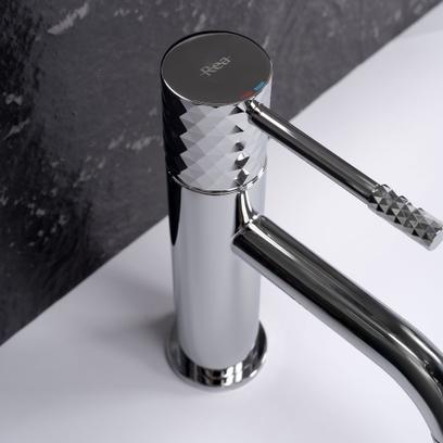 Baterie pentru lavoar Rea Lungo Diamond Crom