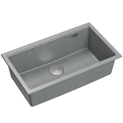 гранитна мивка Logan 110 Grey Metallic
