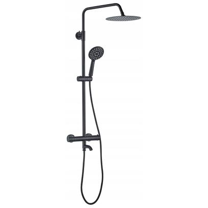 Thermostat Duschset Lungo Black