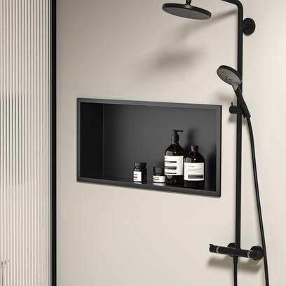 Kopalniška polica 30x60 black matt