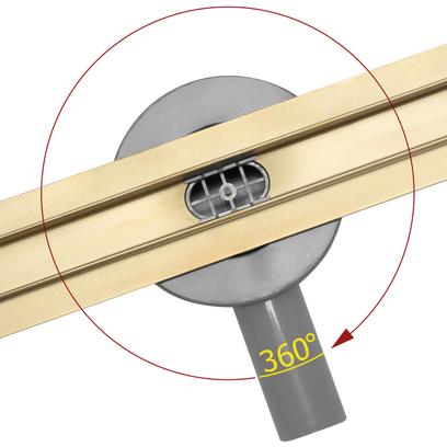 Drenaje lineal Rea Neo Slim Mirror Gold Pro 50