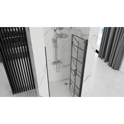 Drzwi prysznicowe Rea Molier Black 100