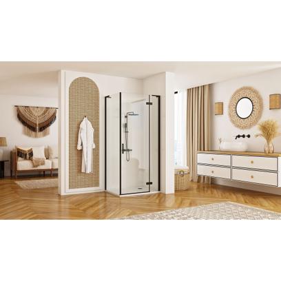Cabina de ducha REA Hugo Black 80x90