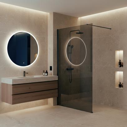 Kabina prysznicowa Walk-In Rea Flexi Grey / Tytan 120