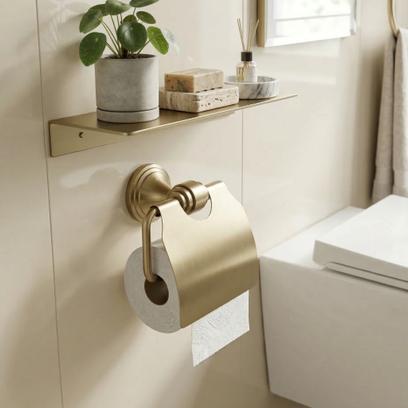 Suport hârtie igienică 16101 Aristo Brushed Gold
