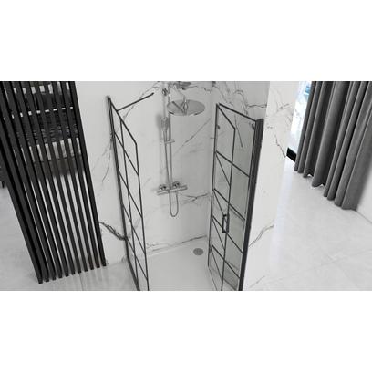 Zuhanykabin Rea Molier Black 110x80