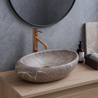 Lavoar pentru blat Rea Roxy B Stone NATURE