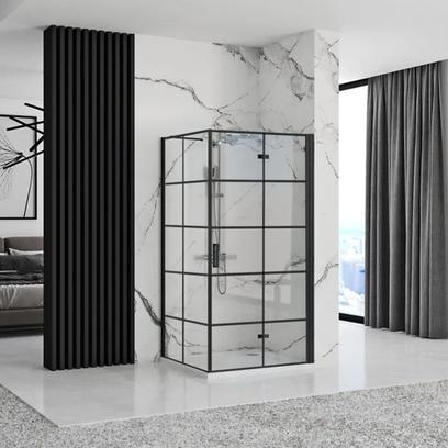 Zuhanykabin Rea Molier Black Double 90x110