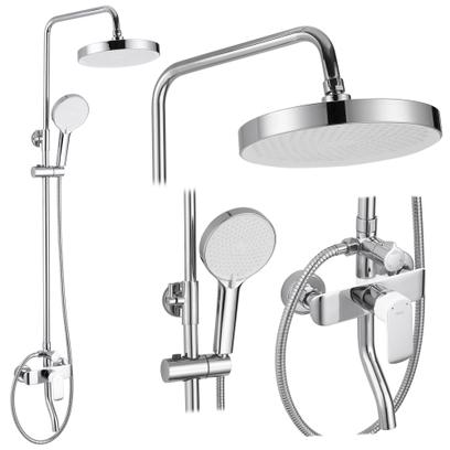 Duschgarnitur REA BLOOM WHITE CHROME