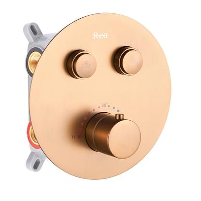 Set de duș incastrat Rea LUNGO COPPER BRUSH + BOX cu termostat