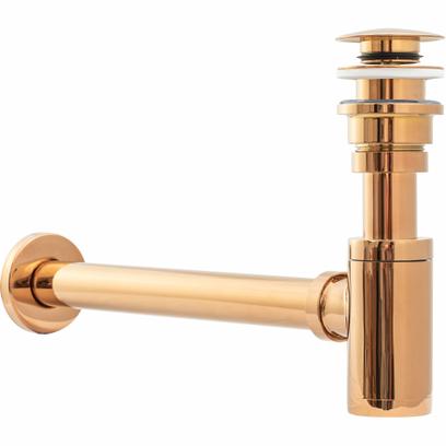 Univerzális mosdószifon Rea Click-Clack rose gold