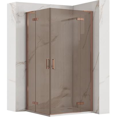 Zuhanykabin REA Hugo Double 90x90 Copper Brush