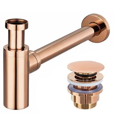Univerzális mosdószifon Rea Click-Clack rose gold