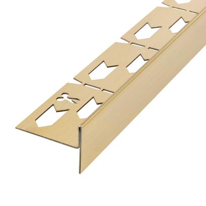 Listwa Spadkowa Brodzikowa 120cm Złota Szczotkowana