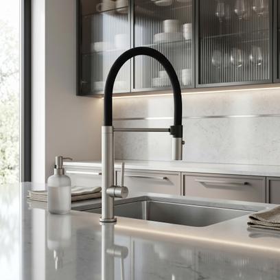 Baterie de bucătărie Rea Viera Auriu nickel brush
