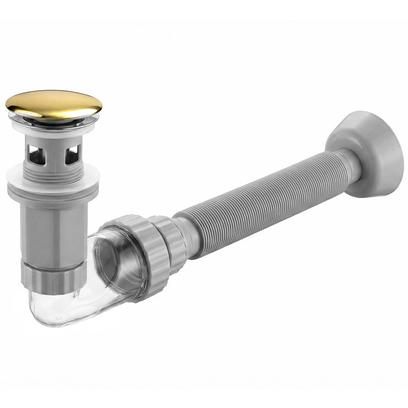 Praustuvo sifonas su „click-clack“ vožtuvu REA Flow Gold