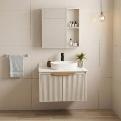 Комплект мебели за баня с плот Marti 60cm Beige