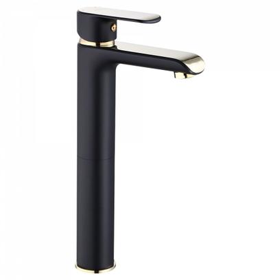 Bathroom faucet REA Bloom Black Gold high