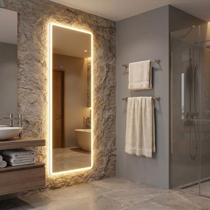 Tükör LED Classico 60x170cm White