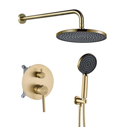 Rea Lungo Diamond paslēpts dušas komplekts Gold + BOX