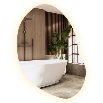 LED sienas spogulis 80x60cm CLOUD C