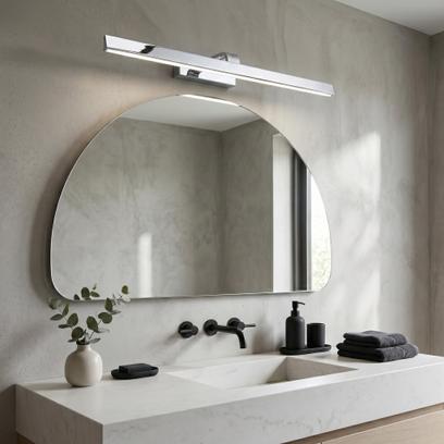 Kopalniška stenska LED svetilka SWE003-1W 73cm CHROME