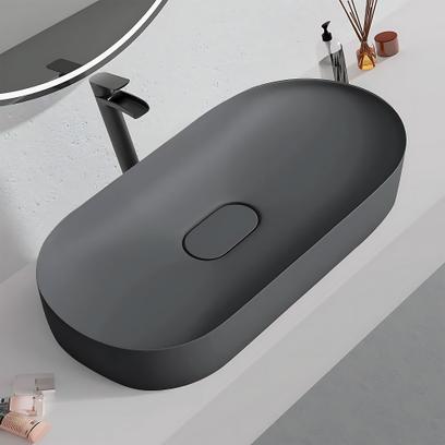 Lavabo de conglomerado  IRIS 71 CM GREY MATT