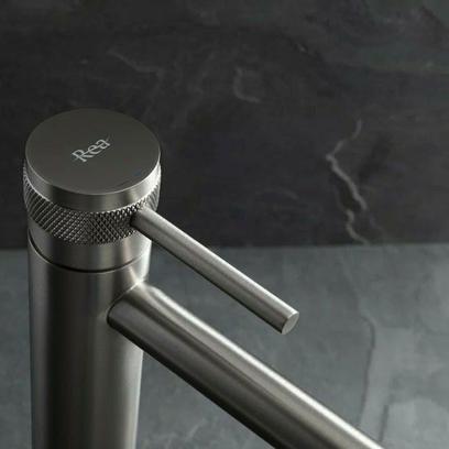 Baterie pentru baie Rea Lungo Grip Gun Grey high