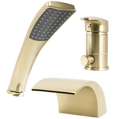 Baterie pentru cadă Rea Riven Brush Gold