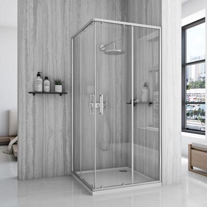 Cabina doccia Rea City 90x90 Nickel Brush
