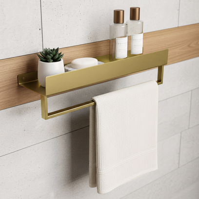 Kopalniška polica SF01 45cm gold brush