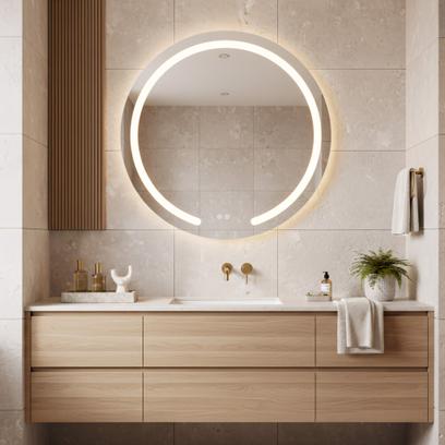 LED Tükör 100cm Modern