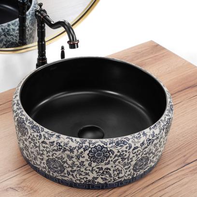 Lavabo sobre encimera REA Florisa Black Matt