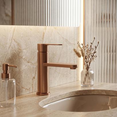 Waschbeckenarmatur Rea Arcos Brush Copper